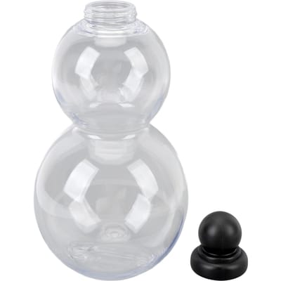 Bouteille d'eau en forme de gourde PCTG 800 ml, style rétro chinois, portable, pour le sport, avec sangle pur