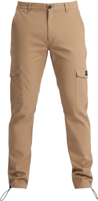 OMBRE Broek - Regular Fit - Katoen - Rits Bruin XL