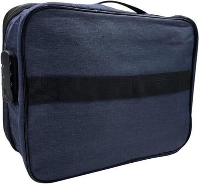 Reisorganizer met Digitale Slot, Documenten Tas en Draagbare Kantoor Organizer voor School en Werk (Navy Blauw)