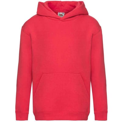 Fruit of the Loom Kinder/Kids Premium Hoodie (Rood)