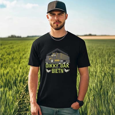AGRIFANS® Dikke Bak met Biet'n - Heren T-shirt - S