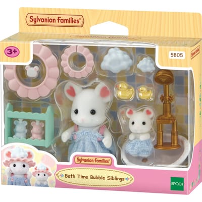 Sylvanian Families Bubbel badtijd broer-zus Speelsets