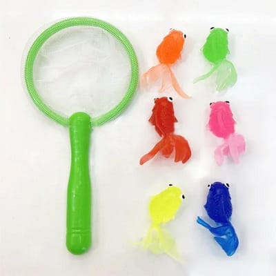 Kinderen 6 Stuks/Set Kawaii Simulatie Goudvis Baby Badwater Betrekken Met Spelletjes Speelgoed voor Kinderen Peuters Baden Douchen Cadeaus