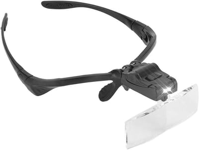 Dailygoods - Wimper Verlenging Bril - Hoofdband Vergrootglas - Verlichting met LED - Geschikt voor Wimperextensions - Professioneel en Handig - Ideaal...
