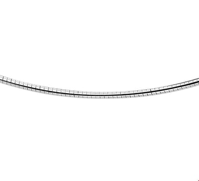 The Jewelry Collection Ketting Omega Rond 1,75 mm - Zilver