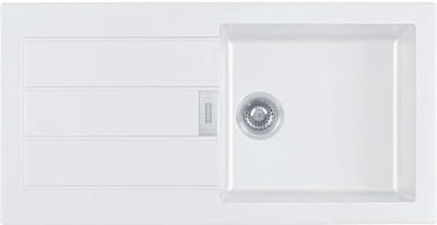 Franke Sirius 2.0 - Tectonite spoelbak S2D 611-100, 100x50 cm, wit 143.0613.639