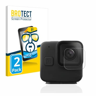 BROTECT - Screenprotector voor GoPro Hero 11 mini Lens (Behuizing) - Folie Beschermfolie transparant 2 Stuks
