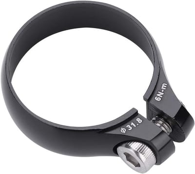 Zadelpen Klem Snelspanner 31,8 mm voor 27,2 Zadelpen - Fiets Zadelklem Zwart