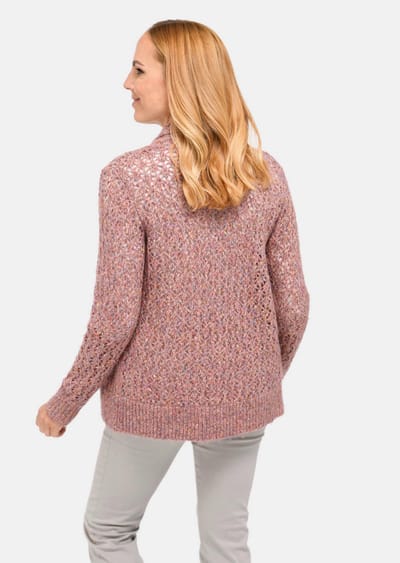 Tricot jasje - rosé / gemêl. - Gr. 48 van Goldner Fashion