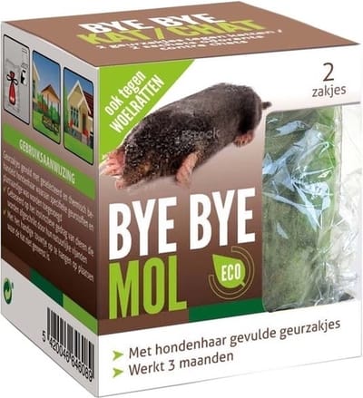 BSI - Bye Bye Mol - Met hondenhaar gevulde geurzakjes - 2 stuks