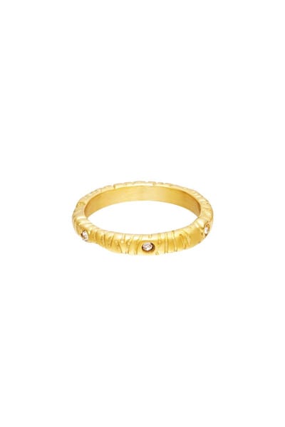 Ring with zebra stripes- Maat 16- yehwang