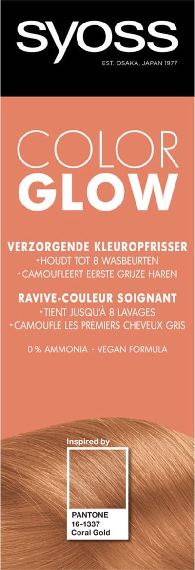 Syoss Color Glow Coral Gold Verzorgende Kleuropfrisser Pantone 16-1337