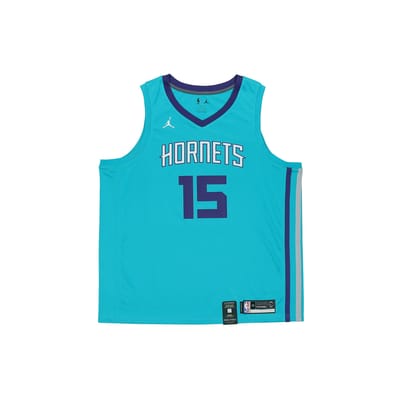 Jordan Kemba Walker #15 Hornets Fan Edition Basketbalvest Heren Tops Blauw 864463-428 XL blue