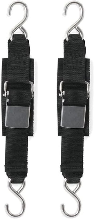 Spanbanden met Gesp - Sjorbanden Boot - Vervoer Beveiligen - Roestvrij Staal - 60 cm - Zwart