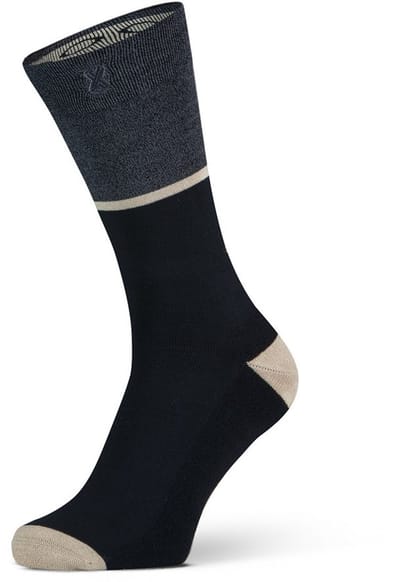 XPOOOS - Berlin Heren bamboe Sokken - Badstof zool - 1-Pack - Maat 43/46 - Zwart
