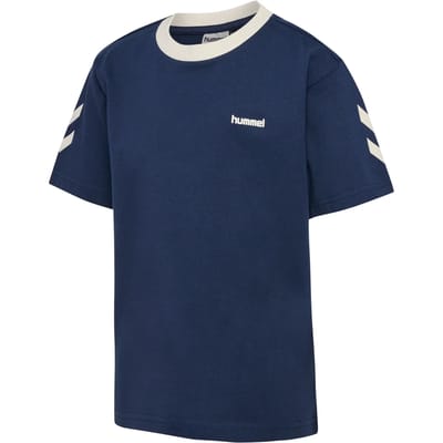 Kinderen T-shirt met brede zigzagpatroon Hummel