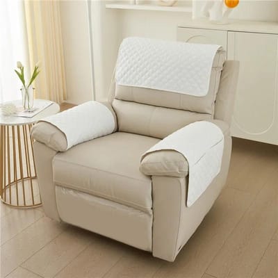 Housse de canapé inclinable tricotée, protection de canapé élastique pour garçon paresseux, housse de fauteuil relaxant, anti-rayures, pour salon, maison, animaux de compagnie, 1 place beige