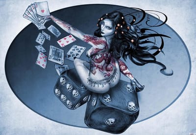 Fotobehang Alchemy Hot Roller Woman | XL - 208cm x 146cm | 130g/m2 Vlies