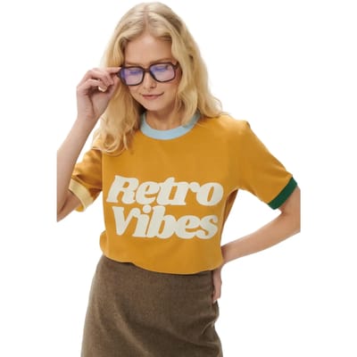 T-shirt dames She is Sunday Retro Vibes