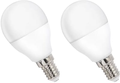 Spectrum LED Kogellamp E14 8W - 230V - 730 Lumen - 4000K Neutraal Wit - Natuurlijk Licht - Energiezuinig - 2 stuks