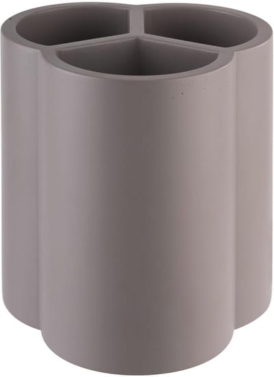 Bestekbak ELEMENT in beton - 13 x 13 cm - 3 vakken - grijs