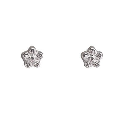 Go Dutch Label Oorknoppen Mini Flower Stud Zilverkleurig