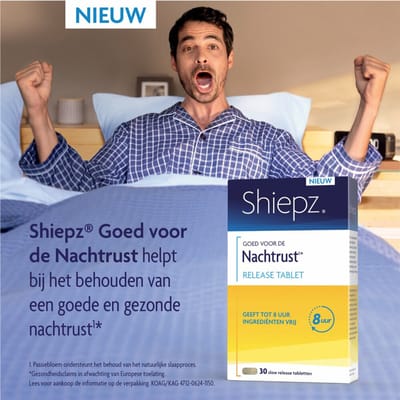 Shiepz Nachtrust 8 uur - 2 x 30 tabletten - Voordeelverpakking