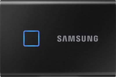Samsung Portable T7 Touch - Externe SSD - USB C 3.2 - Inclusief USB C en USB A kabel - 2 TB - Zwart