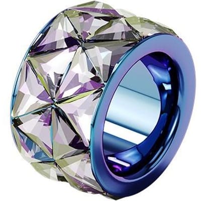 Swarovski Curiosa Persoonlijkheid High-End Minimalistische Stijl Ring Damesringen Blauw 5610825 Box (Random Color),55 gray