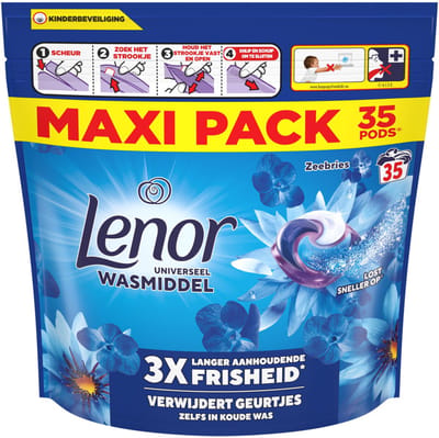 Lenor Wasmiddel All-in-1 Pods Zeebries - 35 stuks