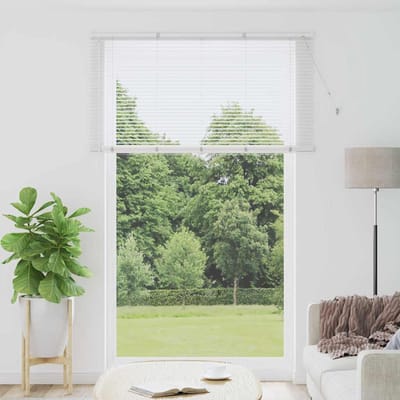 vidaXL - Venetiaanse - jaloezie - Wit - 220 - x - 145 - cm - 25 - mm - Aluminium