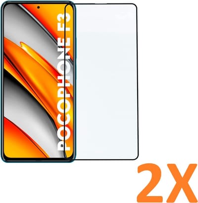 Volledige dekking Screenprotector Glas - Tempered Glass Screen Protector Geschikt voor: Xiaomi Mi 11i & Xiaomi Poco F3 - 2x