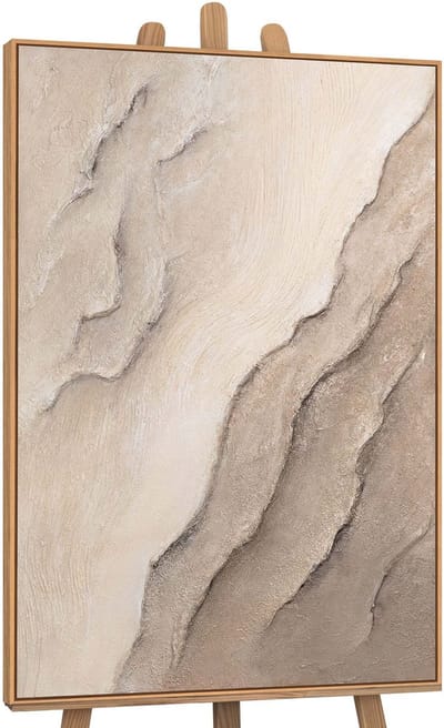 Canvas schilderij handgeschilderd traces of time abstract – YS-Art Gallery – Luxe wanddecoratie voor woonkamer – Modern schilderij voor slaapkamer en hal