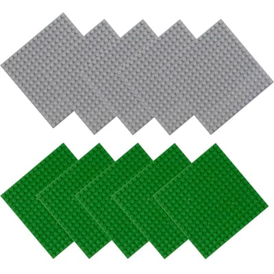 16x16 Blokgrondplaat 10 stuks inclusief montageonderdelen. Hoogwaardig, duurzaam ontwerp, veilig voor kinderen. Merken speelgoed voor creatief spelen met kinderen. 10pcs16x16