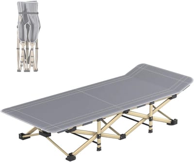 Draagbaar Campingbed - Vouwbed Volwassenen - Buiten Dutjes - Extra Breed Ontwerp - 190 x 80 cm