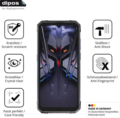 dipos – 2x Pantserfolie geschikt voor Hotwav Cyber 18 | 9H Screenprotector