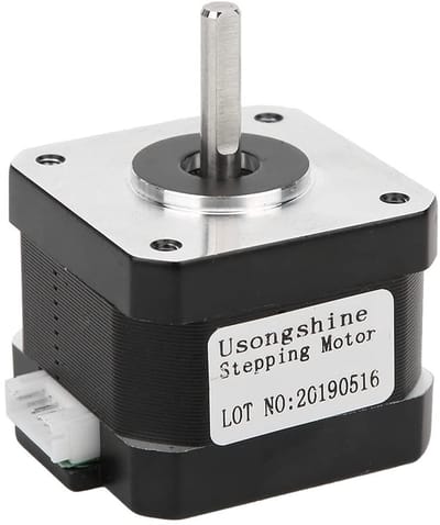 Dailygoods- Stappenmotor 17Hs3401S - 4 Draden - Legering - Printermotor - Nauwkeurigheid + -5% - Temperatuurstijging tot 80℃ - Motor