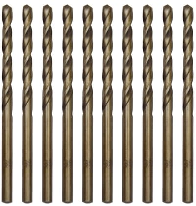 10 stuks 4 mm HSS Kobalt Boorset - Spiraalboren voor Metaal, Roestvrij Staal en Kunststoffen