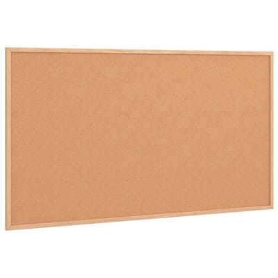 vidaXL - Kurkbord - met - massief - grenenhouten - frame - 100x55 - cm