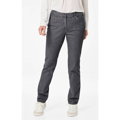 Jeans LOUISA met borduursel - zwart - Gr. 235 van Goldner Fashion
