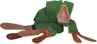 Pierre Mouton - Bretel - Volwassenen - Sterk met Leertjes - Groen - 120cm - 35mm - M - L