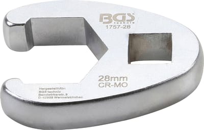 BGS Kraaienpoot-steeksleutel Aandrijving binnenvierkant 12,5 mm (1/2") SW 28 mm - 1757-28