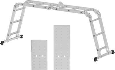 Multifunctionele aluminium ladder 3,5 m - Vouwladder met 150 kg belasting