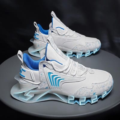 Nieuwe Grote Maat Verhoogde Leren Zool Papa Schoenen Heren Hardloopschoenen Flying Woven Luchtkussen Casual Sportschoenen Heren 46