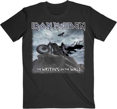 Iron Maiden - The Writing On The Wall Single Cover Heren T-shirt - S - Zwart