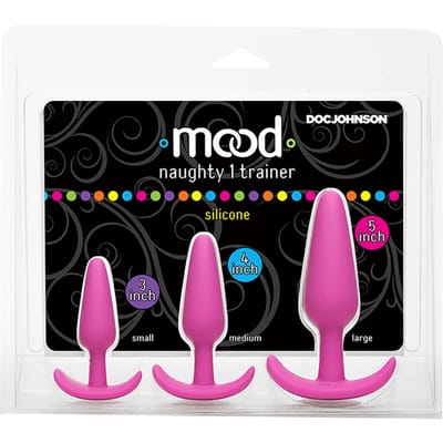 Doc Johnson Naughty 1 - Butt Plug Trainer Set pink