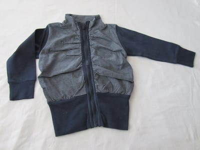 dirkje , meisje, gilet , marine , streepje, college , 110 - 5 jaar