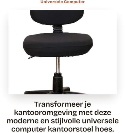 Solidchoice- Stoelhoes Universeel - 2 Stuks - Beschermende Stretch - Verstelbaar - Polyester/Elastisch - Voor Kantoorstoel - Diverse Kleuren - Stoelbekleding