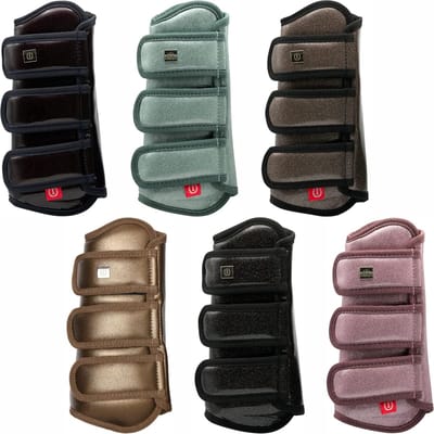 Dressuurbeenkappen - Paarden beenbeschermers - Bescherming paardenbeen - Ademende neopreen voering - XFull - Roze