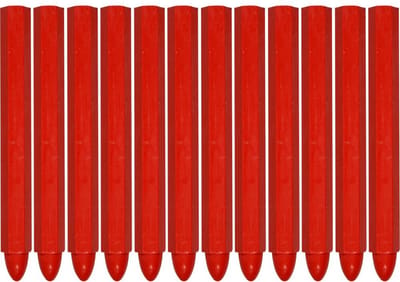 Yato YT-69932 - Technische Krijt - Rood - 12 Stuks - Professioneel Gebruik